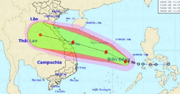 Bão giật cấp 13 - 14 khả năng đổ bộ Quảng Bình - Đà Nẵng, nhiều tỉnh khác mưa to