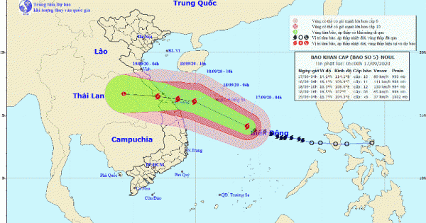 Tin tức mới nhất về cơn bão số 5