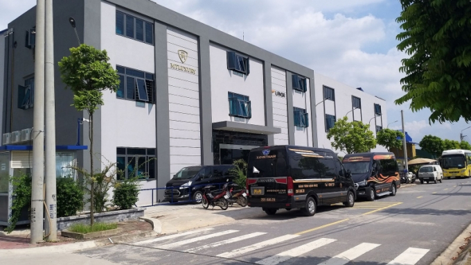 Một công trình nhà xưởng sản xuất tại Cụm công nghiệp làng nghề xã Dương Liễu.