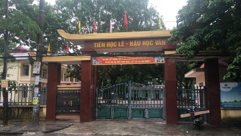 Ngồi trường cháu Đ.M.A đang theo học.