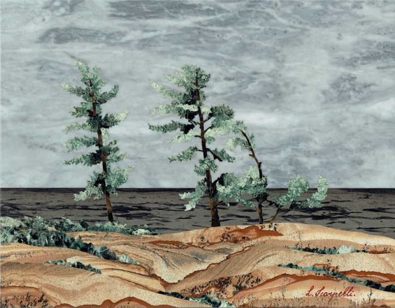 Bức tranh “Cơn bão” của Leonardo Scarpelli.  