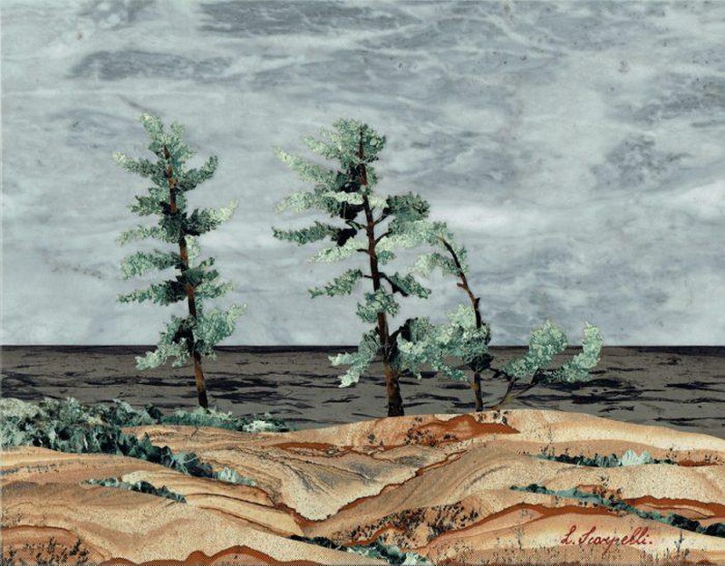 Bức tranh “Cơn bão” của Leonardo Scarpelli.