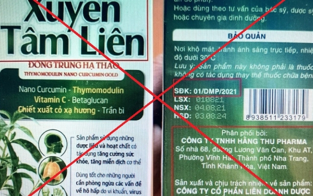 Công an Khánh Hòa điều tra Thực phẩm bảo vệ sức khỏe Xuyên Tâm Liên giả mạo