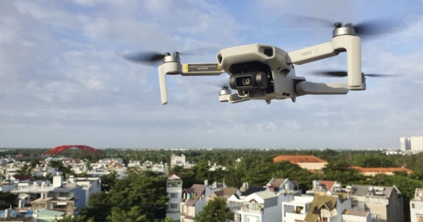 Tây Ninh dùng flycam ghi hình giám sát người dân chấp hành phòng, chống dịch Covid-19