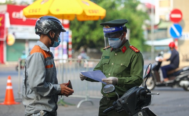 39 chốt kiểm soát phòng chống dịch tại phân vùng 1 (vùng đỏ) bắt đầu hoạt động.