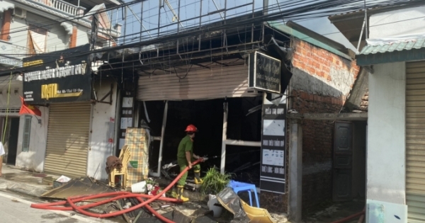 Quảng Ninh: Tạm giữ hình sự người chồng mua xăng về đốt cơ sở Spa của vợ