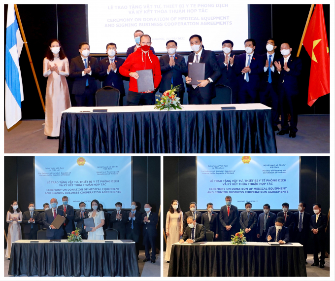 Đại diện T&amp;amp;T Group ký biên bản và hợp đồng hợp tác với đối tác tại châu Âu, mua và nhận chuyển giao công nghệ sản xuất vắc xin phòng COVID-19 và kit xét nghiệm COVID-19 RT-PCR.