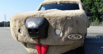 Xe van Ford Econoline hình chó nhồi bông cực dị