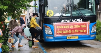 Bình Thuận đưa 15 người trong thùng xe đông lạnh về quê