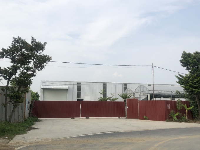 Xưởng sơ chế hành rộng khoảng 1000m2 trên đất nông nghiệp tại xứ đồng thôn Đoài, xã An Hưng.