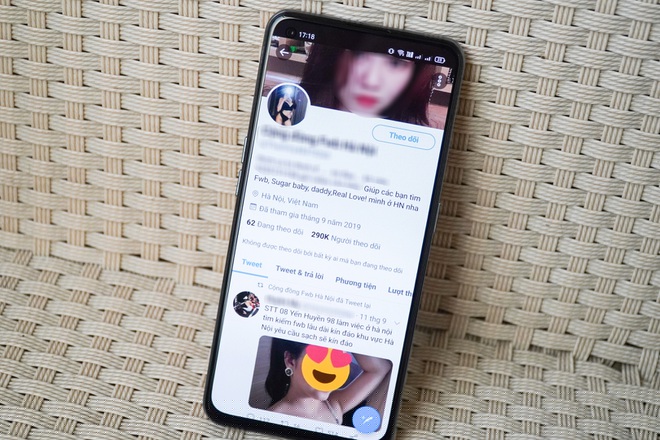 Nhiều tài khoản môi giới mại dâm trên Twitter thu hút được lượng lớn người đăng ký theo dõi.