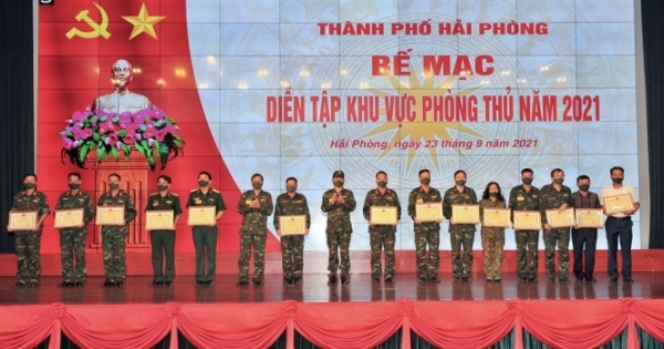 Hải Phòng: Bế mạc diễn tập khu vực phòng thủ năm 2021