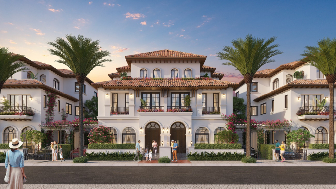 Phối cảnh minh họa biệt thự Sun Riverside Village, nơi sống v&agrave; nghỉ dưỡng l&yacute; tưởng của giới thượng lưu.