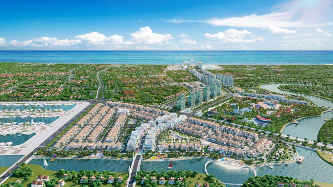 Sun Riverside Village là sự lựa chọn hoàn hảo cho những kỳ nghỉ kết hợp làm việc của người giàu đô thị phía Bắc. Ảnh phối cảnh minh họa