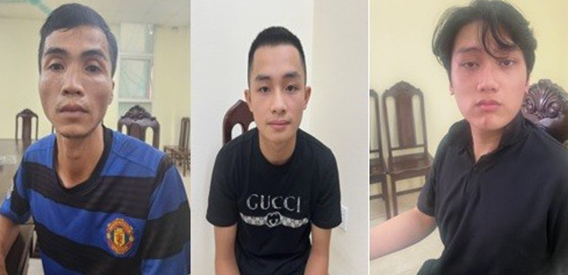 Các nghi phạm bị bắt giữ.