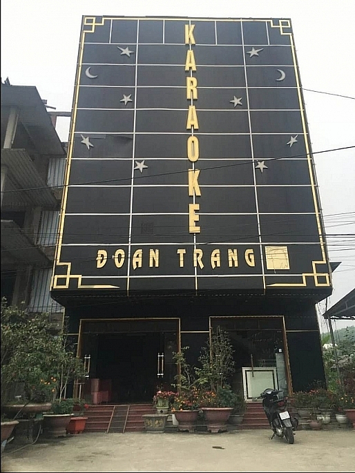 Quán karaoke Đoan Trang nơi xảy ra sự việc.