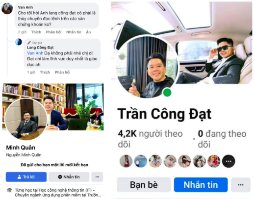 Trainer Lang Công Đạt - Co-founder của GEIN Academy bị mạo danh, lợi dụng hình ảnh trên Facebook.