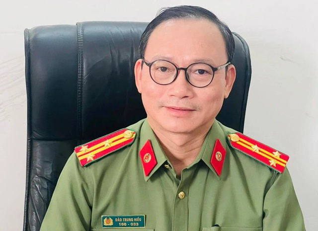 Tiến sĩ tội phạm học, Thượng t&aacute; Đ&agrave;o Trung Hiếu.