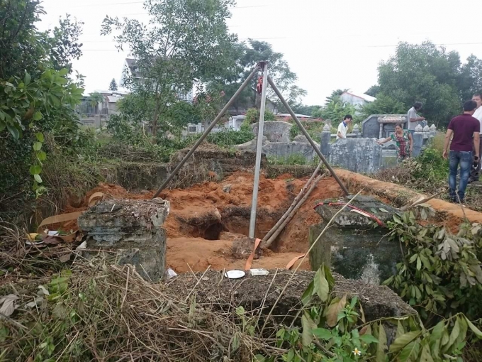 Hiện trường nơi xảy ra vụ việc.