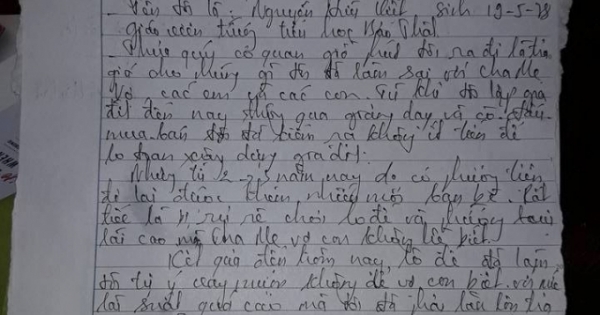 Nghệ An: Một thầy treo cổ tự tử để lại thư tuyệt mệnh