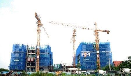 C&ocirc;ng trường dự &aacute;n Hưng Ph&aacute;t Silver Star đ&atilde; x&acirc;y dựng đến tầng 10.