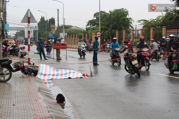 Hiện trường vụ tai nạn.