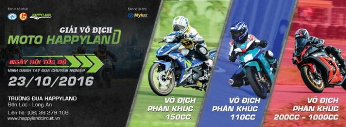 Giải v&ocirc; địch Moto Happyland v&agrave; giấc mơ chuy&ecirc;n nghiệp