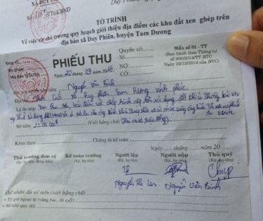 Tam Dương (Vĩnh Phúc): Tự ý chuyển đổi mục đích hàng ngàn mét vuông đất