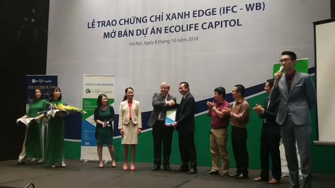 Dự &aacute;n EcoLife Capitol nhận chứng chỉ xanh EDGE
