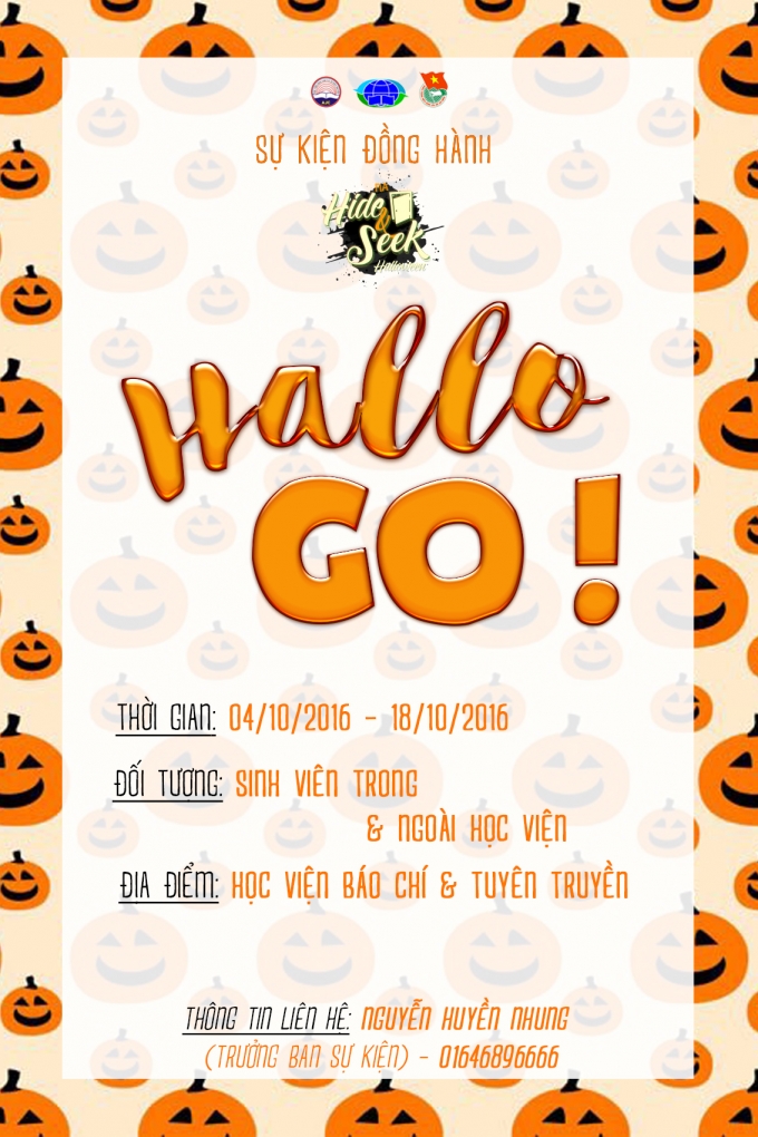 &nbsp;Poster Sự kiện đồng h&agrave;nh Hallo Go.