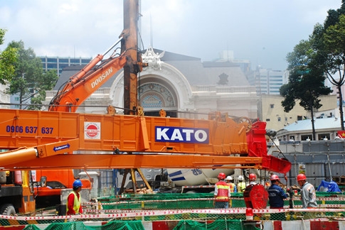 Cận cảnh ga Metro ngầm Bến Th&agrave;nh - Suối Ti&ecirc;n dưới l&ograve;ng đất