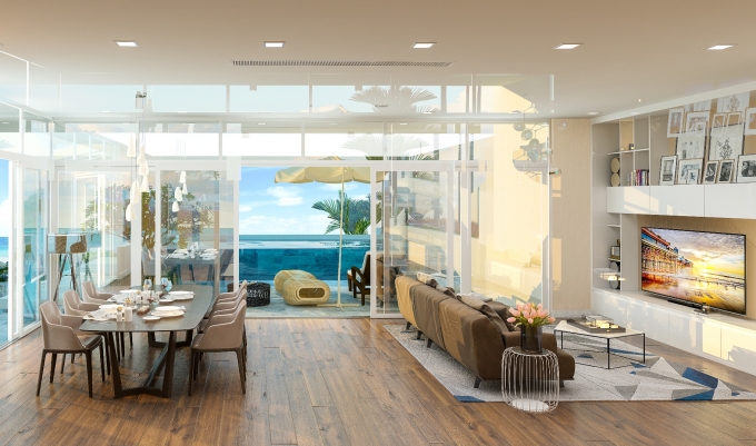 Nội thất Condotel Premier Residences Phu Quoc Emerad Bay.