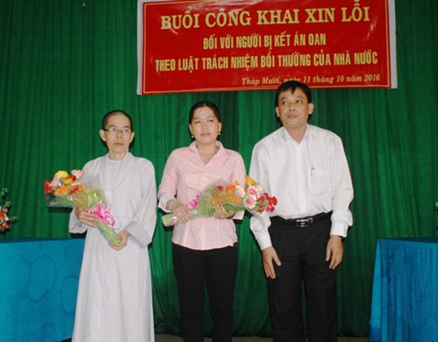 Xin lỗi hai chị em 16 năm k&ecirc;u oan ở Đồng Th&aacute;p. (Ảnh: Internet)