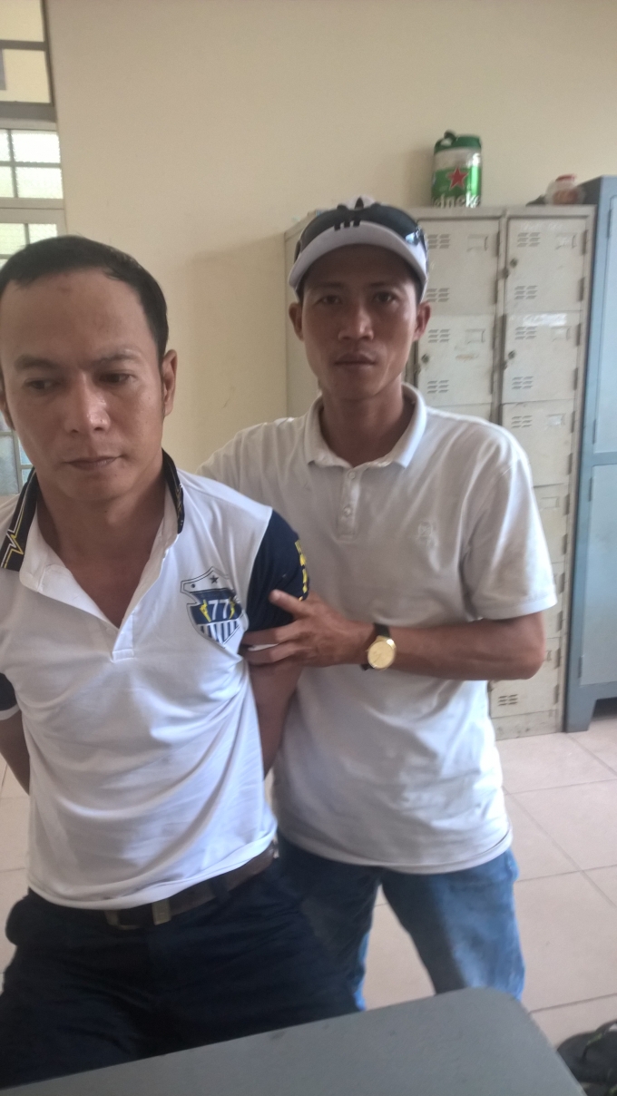 Đối tượng Lương Minh T&acirc;m tại cơ quan chức năng.