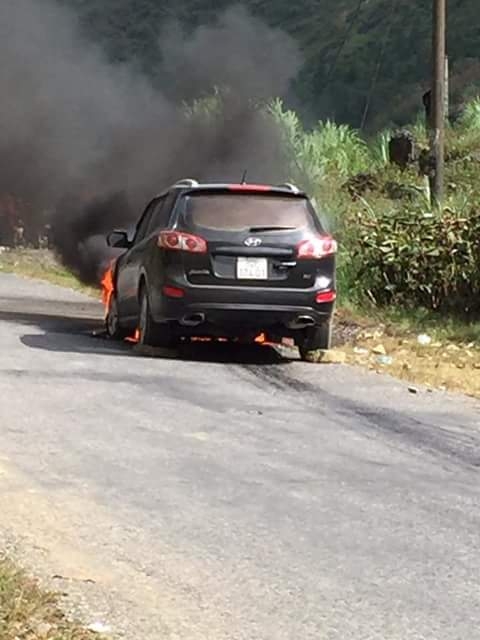 Chiếc xe l&uacute;c mới xảy ra ch&aacute;y.