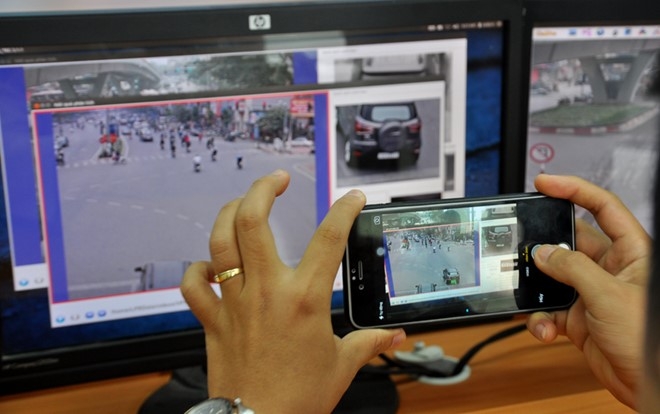 Phạt nguội qua camera giao th&ocirc;ng ở H&agrave; Nội.