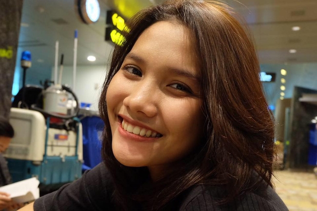 Vẻ đẹp của hoa kh&ocirc;i b&oacute;ng chuyền Nandita Ayu Salsabila.