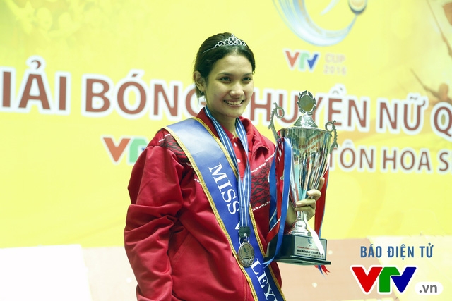 Danh hiệu Hoa kh&ocirc;i VTV Cup 2016 đ&atilde; thuộc về VĐV của ĐT Indonesia - Nandita Ayu Salsabila.