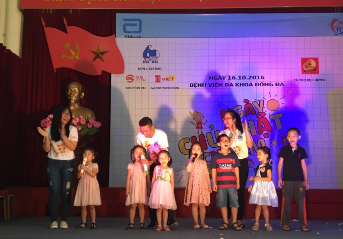 Những hoạt động trong chương tr&igrave;nh gi&uacute;p c&aacute;c bệnh nhi c&oacute; một ng&agrave;y chủ nhật vui tươi, hạnh ph&uacute;c.