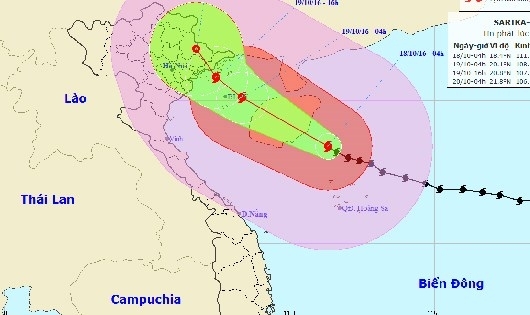 Tin mới nhất về cơn bão số 7: Đêm nay Đông Bắc bộ mưa rất lớn