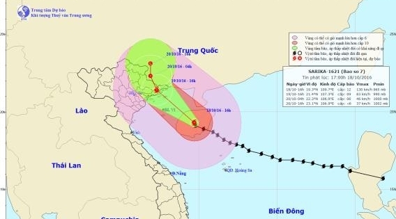 Dự báo thời tiết ngày 19/10: Bão số 7 áp sát Quảng Ninh - Hải Phòng