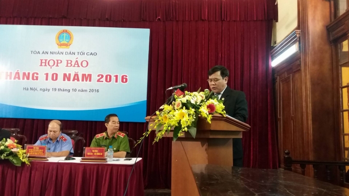 S&aacute;ng nay, TAND tối cao tổ chức họp b&aacute;o để th&ocirc;ng tin về vụ &aacute;n &ocirc;ng Trần Văn V&oacute;t.