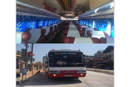 Xe chở kh&aacute;ch chất lượng cao, tiện nghi v&agrave; sạch sẽ.