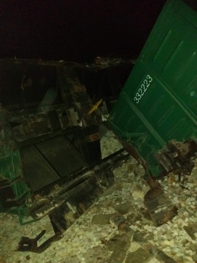 Rất may vụ tai nạn kh&ocirc;ng g&acirc;y thiệt hại về người. Ảnh: Đăng Hậu.