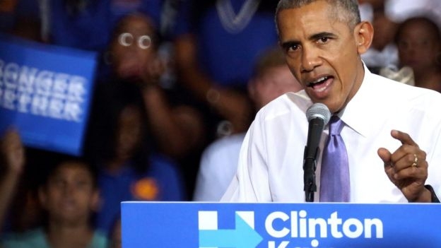 Tổng thống Obama l&ecirc;n tiếng chỉ tr&iacute;ch Trump. (Ảnh: EPA)