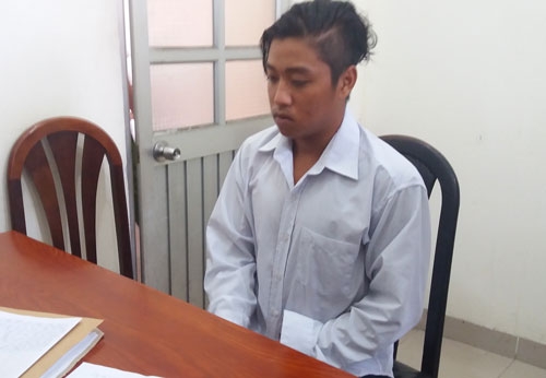 Nghi can Ch&acirc;u Minh Nh&acirc;n tại cơ quan c&ocirc;ng an