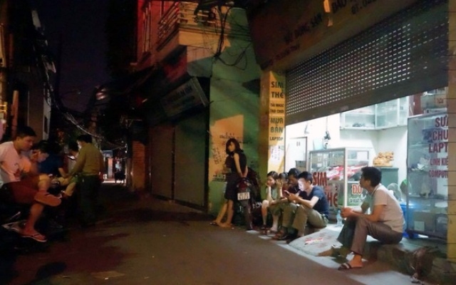 Nơi xảy ra vụ việc trong khu vực ng&aacute;ch 24 trong ng&otilde; 175 Xu&acirc;n Thủy.