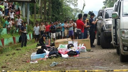 Hiện trường xảy ra vụ đọ s&uacute;ng.