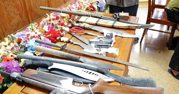 Bắt giữ sới bạc khủng có vũ khí tại Hà Tĩnh