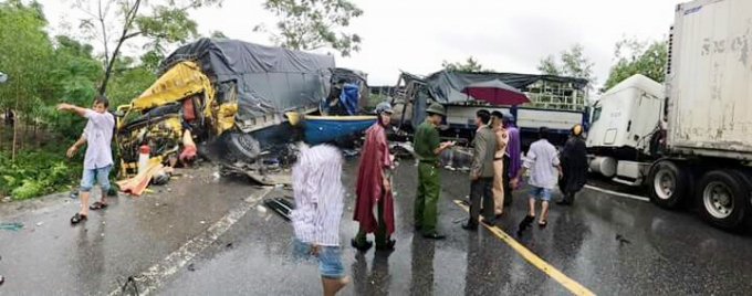 Hiện trường vụ tai nạn. (Ảnh facebook TPD).